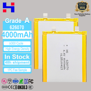 626070 3.85V 4000mAh 리포 셀 맞춤 제작 053040 503040 리튬 이온 폴리머 배터리 3.7V 1200mAh 노트북 캠코더용 - Product Image 1