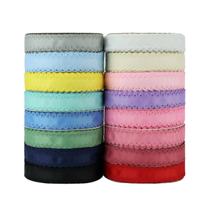 Cinta de hilo de encaje de Color sólido ahuecada con accesorios de lazo hechos a mano DIY cinta de correas - Product Image 4