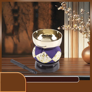 Juego de Cuencos Tibetanos de Cobre sin Plomo de 2.3'', 2.5'', 2.8'' y 3'' para Terapia de Sonido y Canto <span class=keywords><strong>Budista</strong></span>, con Logotipo Personalizado - Product Image 1