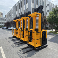 Chariot élévateur électrique pour picking de 1500 kg, hauteur de levage 6000 mm, fourches de 920 mm, chariot élévateur de picking d'entrepôt, charge 230 V norme américaine