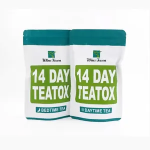 Özel 14 gün TeDetox düz karın geleneksel bitkisel diyet zayıflama çayı çin Senna özel etiket üçgen çanta zayıflama çayı