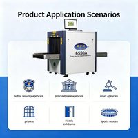 Escáner de Rayos X para Equipaje JH-6550A, Máquina de Inspección de Seguridad para Aeropuertos y Hoteles, Detector de Equipaje por Rayos X para Tribunales y Museos
