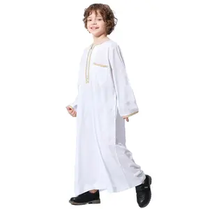Factory wholesale Middle East youth boys Muslim abaya robes