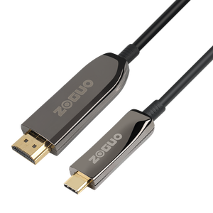 AOC 50m Fibra óptica USB C a <span class=keywords><strong>HDMI</strong></span> <span class=keywords><strong>Cable</strong></span> 4K/60HZ3D Compatible Smartphone Laptop Dispositivos multimedia Monitor de video S23 PS4 PS5 - Product Image 1