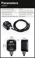 WitMotion SINRT01 Saklar Kemiringan Presisi Tinggi Dua-Axis IP67 Pengontrol Katup Solenoid Induksi Horizontal Sensor Digital