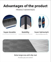 Planche à pagaie gonflable souple en PVC, modèle EN-5, pour le surf, la pêche et le yoga aquatique