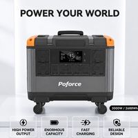 Système d'énergie solaire photovoltaïque 3000W, générateur solaire portable avec batterie LiFePO4 et onduleur à onde sinusoïdale pure