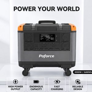 Sistema de Energía Solar Fotovoltaica, Generador Solar Portátil de 3000W con Batería LiFePO4 e Inversor de Onda Sinusoidal Pura - Product Image 6