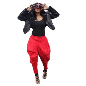 Pantalones Harem de Cintura Alta para Mujer, Estilo Casual, Pierna Ancha, Largos, de Verano, Marca ZHEZHE - Product Image 5