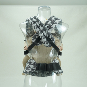 Porte-bébé ergonomique <span class=keywords><strong>de</strong></span> luxe en coton et lin, à dissipation thermique, doux, facile à ranger, capacité 15 kg - Product Image 3