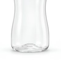 Bouteille en plastique transparente de 300 ml avec bouchon à vis pour boissons à emporter, jus, lait ou thé