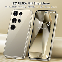 Teléfono Inteligente S24 Ultra Mini 2026 con Android 8.1, 5G, Pantalla de 4.0 Pulgadas, Batería de 2600 mAh, Doble SIM, Desbloqueado, Procesador de 4 Núcleos, Reconocimiento Facial