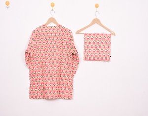 Conjuntos de Pijamas de Algodón Vintage de Moda, Satinados, hasta la Rodilla, con Botones, Estampados a Mano, para Mujer, Ropa de Dormir de Verano, Más Vendidos - Product Image 4