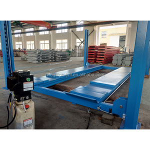 Chine Usine <span class=keywords><strong>Pas</strong></span> <span class=keywords><strong>Cher</strong></span> Certification Ce Hydraulique 4 Post Palan Avec Rolling Jack À Vendre - Product Image 6