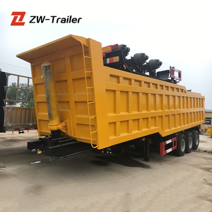 China manufacturers hydraulic cylinder tipper tipping dump semi trailer