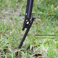 Équipement de plein air multifonctionnel pour la survie en milieu sauvage, piquet de camping, marteau pour bâche, outil portable polyvalent toutes saisons en métal