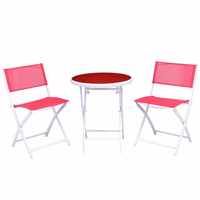 Ensemble de bistrot pliable, chaise et Table, 10 pièces, mobilier d'extérieur, Art de jardin