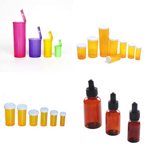 Frascos de Plástico Âmbar com Tampa Resistente a Crianças Personalizados com Logo de Fábrica, Tamanhos de 10dr a 60dr, Moldagem por Injeção - Product Image 5