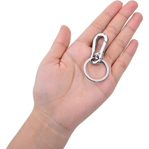 Custom Shape Key Ring Gold Plated <strong>Clip</strong> Hooks Keyring Carabiner Swivel Snap Hook Buckle Split <strong>Keychain</strong> <strong>Clip</strong>