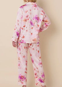 Nouvelle Collection 2026 – Ensemble Pyjama de Luxe pour Femme à Imprimé Floral, <span class=keywords><strong>Manches</strong></span> <span class=keywords><strong>Longues</strong></span>, en Soie, Designer, Personnalisé, Nuisette en Satin de Grade 6A, Vêtement de Nuit pour Femme - Product Image 3