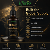 Échantillon Gratuit d'Extrait Liquide de Shilajit en Gouttes, Fournisseur de Flacons Compte-gouttes à Marque Privée