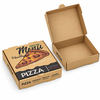 Boîte d'emballage pour pizza personnalisée 6 pouces 8 pouces, boîte d'emballage pour pâtisserie en papier ondulé épaissi respectueux de l'environnement