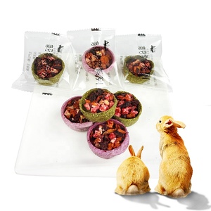 Juguete para morder para mascotas, aperitivos molares con dientes de conejo, frutas secas y verduras, conejo seco, hámster, aperitivos molares - Product Image 5