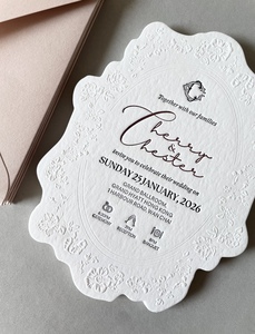 Enveloppes et cartes personnalisées haut de gamme avec estampage à chaud et gaufrage dorés - Product Image 2