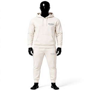 Sweat-shirt à capuche pour homme en coton molletonné, coupe classique, poche avant, décontracté, pour l'automne et l'hiver - Product Image 1