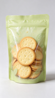 Sachets personnalisés refermables pour biscuits croustillants riches en protéines, idéaux pour les pauses quotidiennes et au bureau