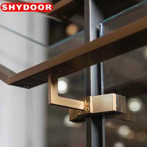 Rampe d'escalier sur mesure en <span class=keywords><strong>acier</strong></span> inoxydable et verre de style industriel pour villa et centre commercial - Product Image 2