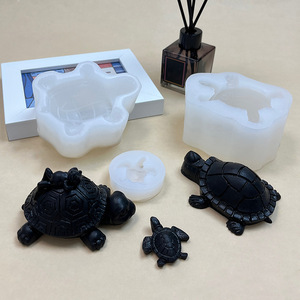 Tendance tortue 3D Silicone gâteau moule tortue gelée Fondant chocolat moule pour bricolage sucre artisanat résine bougie moule gâteau outils - Product Image 2