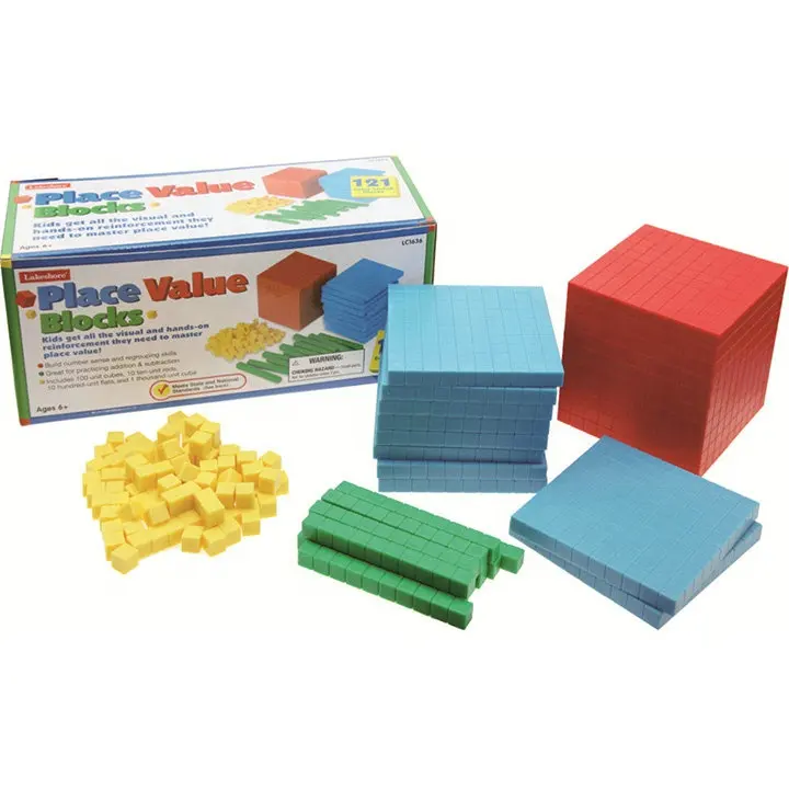 Scuola di Alta Matematica Educativi Blocchi Giocattolo di Plastica Colorato Learning Conteggio Cubetti di Matematica Cubetti di Multibase set