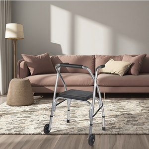 Có thể điều chỉnh chiều cao người già đi bộ với bánh xe Khung hợp kim nhôm có thể gập lại và chỗ ngồi cơ sở bánh xe ổn định để phục hồi chức năng - Product Image 6