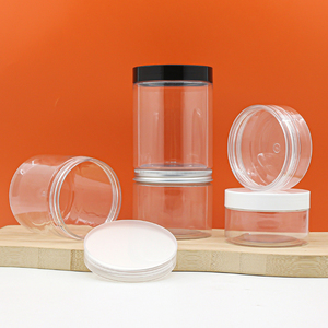 Frasco de plástico vazio para animais de estimação, frasco de plástico transparente de qualidade alimentar 2 onças 3 onças 4 onças 8 onças 15g 30g 80g 120g 250g com tampa de rosca de plástico - Product Image 1
