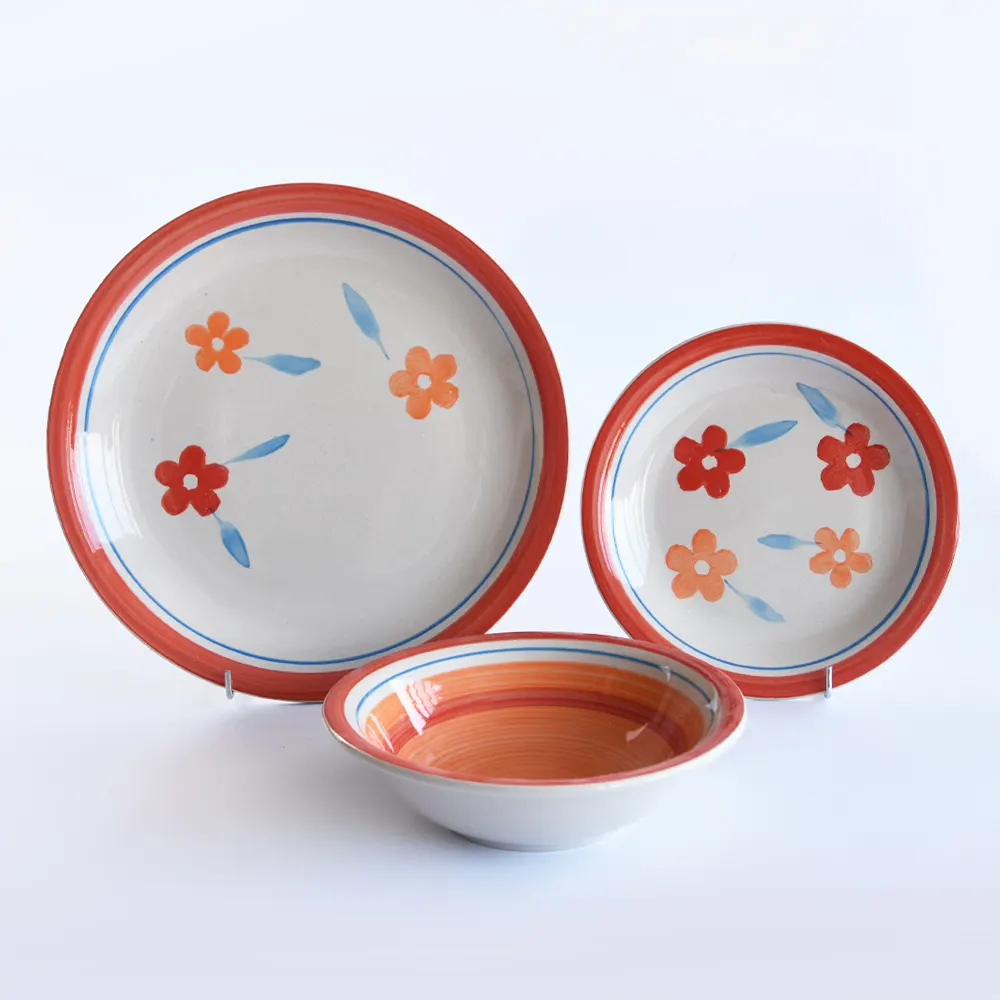 16 cái giáng sinh handpainted Bộ đồ ăn bán buôn bộ đồ ăn đặt bữa ăn tối thiết lập với Hươu thiết kế