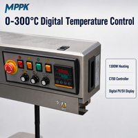 Scelleuse à bande verticale en acier inoxydable MPPK FR-1200V avec codeur de date à rouleau encreur 0-300 ℃   Machine de thermoscellage pour sacs en film PVC