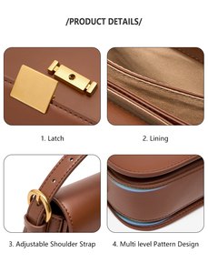 Fait Main Luxe Sacs à Main Pour Femmes Cuir Sac d'Épaule Sac de Selle Fabricant OEM Personnalisé - Product Image 6
