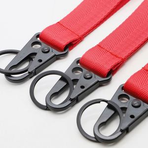 Custom Short <b>Lanyards</b> for Luxury Car Brands Wholesale Silk Screen Printed Nylon Keychain <b>Lanyard</b> with Carabiner - Product Image 2