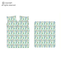Envoi instantané 100% Lyocell dérivé d'eucalyptus Styles d'impression numérique housse de couette ensemble de literie ensemble de housse de couette