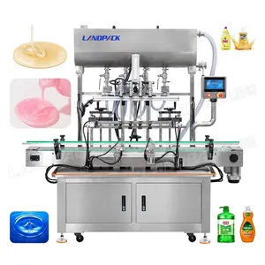 Máquina de enchimento para fabricação de garrafas de líquidos 5000ml China Bomba automática pequena 4 Cabeças