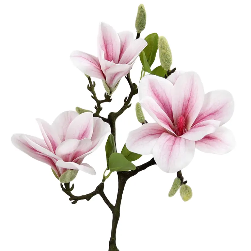 Nhân Tạo Magnolia Hoa Nhà Máy Bán Buôn Lụa Hoa Trang Trí Nội Thất Đám Cưới Ngoài Trời Trang Trí Giáng Sinh Rose Vườn