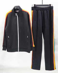 <span class=keywords><strong>Giacca</strong></span> Sportiva da <span class=keywords><strong>Uomo</strong></span> in Poliestere con Zip Intera e Logo Personalizzato, <span class=keywords><strong>Giacca</strong></span> da Palestra da <span class=keywords><strong>Uomo</strong></span> per Jogging a <span class=keywords><strong>Righe</strong></span> Laterali con Vestibilità Aderente - Product Image 3
