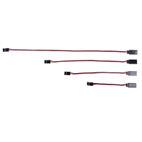 Lot de 10 câbles d'extension de servo 30 fils 100/150/200/300mm pour RC Futaba JR Mâle vers Femelle, accessoires pour drones