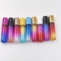 Flacon roll-on en verre dégradé 10 ml avec logo personnalisé pour parfum, crème contour des yeux, huile essentielle – Applicateur cosmétique vide – Vente en gros