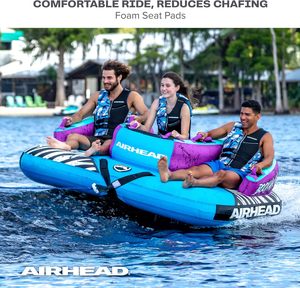 Tube gonflable remorquable personnalisé <span class=keywords><strong>en</strong></span> gros pour 2-3 personnes - Kwik-Connect, revêtement <span class=keywords><strong>en</strong></span> nylon, ailerons de renfort, valve rapide brevetée - Product Image 4