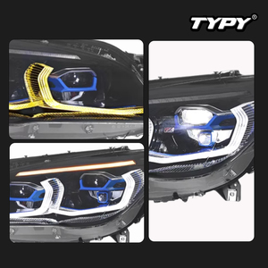 ชุดไฟหน้า TYPY สำหรับรถยนต์ซีรีส์ 7 ปี 2009-2015 (F02) - ชุดไฟโปรเจคเตอร์ LED 12V 6000K แบบใหม่ พร้อมไฟ DRL และไฟเลี้ยว - Product Image 2