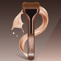Pinceau de maquillage professionnel MAANGE, logo personnalisé, pinceau pour base de maquillage, pinceau pour fond de teint liquide, pinceau de maquillage professionnel de luxe