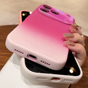 เคสซิลิโคนเหลวสีไล่เฉดแบบหน้าต่างขนาดใหญ่ สำหรับ iPhone 17 16 15 14 Pro Max 13 12 Air Plus ป้องกันแรงกระแทก - Product Image 5