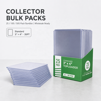 Vente en gros de protège-cartes rigides transparents 3x4 de 35 points pour cartes à collectionner, cartes de baseball, cartes sportives, cartes TCG, pour collectionneurs, fabricant